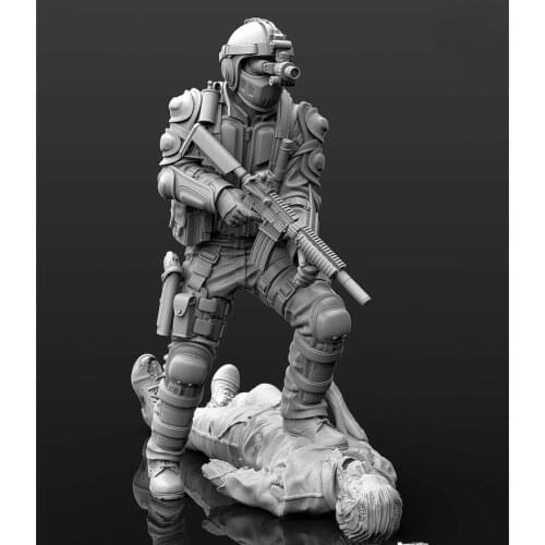 1/35 Resin Model Figure GK， Unassembled and unpainted kit
