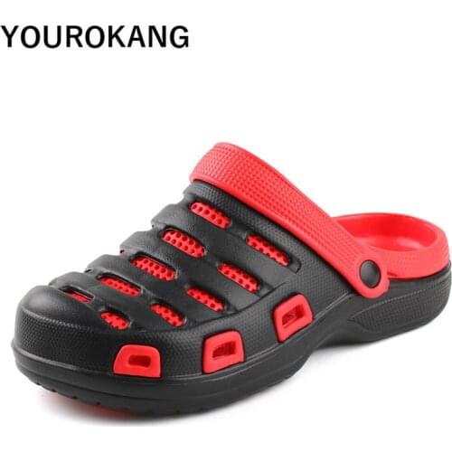 Men Slippers 2020 Summer Flip Flops Quick Dry Clogs Beach Sandals Cheap Garden Shoes Mules Non-slip Bathroom Casual Home Slipper