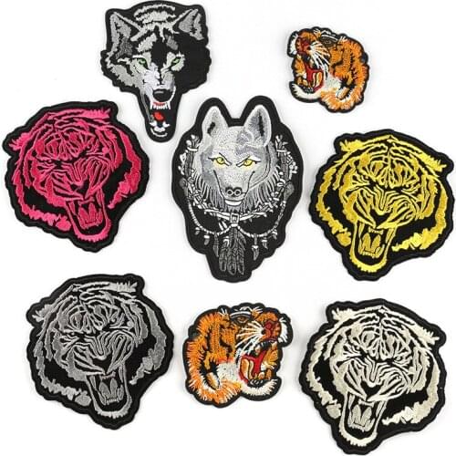 Customized Wholesale Cloth Sticker Animal Patch Shoes and Hats Box Accessories Computer Embroidered Patch Clothing Accessories