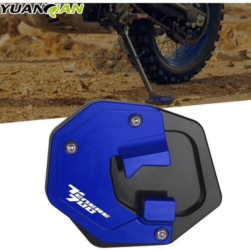 Motorcycle CNC Foot Side Stand Pad Plate Kickstand Enlarger Support Extension For YAMAHA Tenere700 Tenere700 XTZ 700 2019-2021