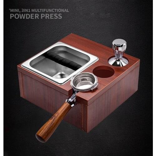 Walnut Wood Coffee Filter Tamper Holder Espresso Tamper Mat Stand Coffee Maker Support Base Rack Coffee Accessories for Barista