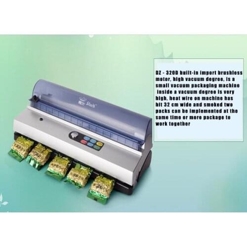 Automatic Vacuum Food Sealer Small Commercial Vacuum Packaging Machine Family Expenses Vacuum Sealer DZ-320D