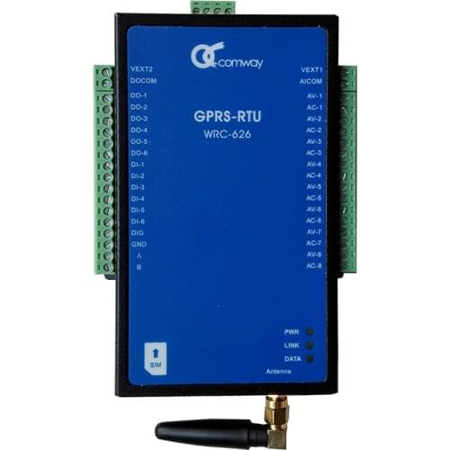 WRC-626 gprs rtu 8 road AI, 6 road DI, 6 road DO, 2 Road 485 master-slave