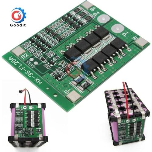 3S 25A Li-ion 18650 BMS PCM Battery Protection Board BMS PCM With Balance For li-ion Lipo Battery Cell Pack Module 12V