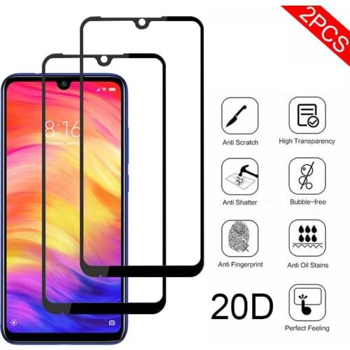 Protective glass on for xiaomi red mi note 7 pro redmi note 7 film safety glass xiomi remi redmi note7 7note 7pro 7 glas 2Pcs