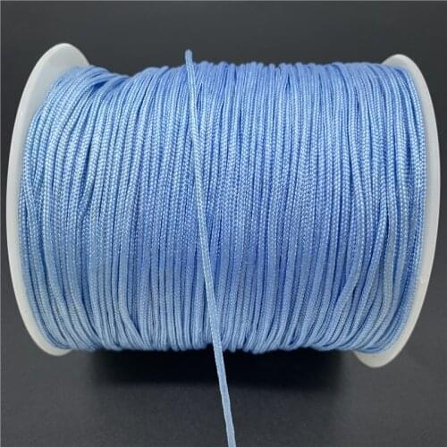0.5/0.8/1.0/1.5mm Skyblue Nylon Cord Thread Chinese Knot Macrame Cord Bracelet Braided String For Shamballa Rope