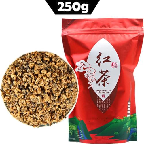 2021 Yunnan Golden Spiral Black Chinese Tea Dianhong Red Single bud Black Chinese Tea 250g