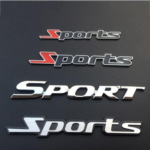 3D Sport Logo Chrome Emblem Car Decal Side Door Tail Trunk Automobiles Sticker For Lexus Is200 GS300 Mazda Rx8 Rx7 Car Styling