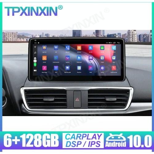 12.3" Android 10.0 6+128G For Mazda 3 Angkesaila Carplay Car GPS Navigation Auto Radio Multimedia Player Headunit Tape Recorder