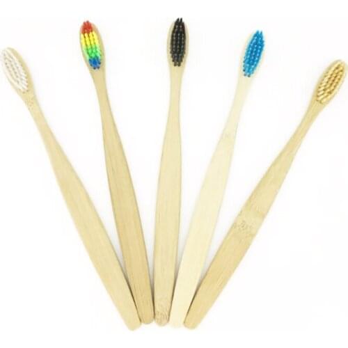 20pcs/lot bamboo toothbrushes, low-carbon green natural bamboo by hand toothbrush