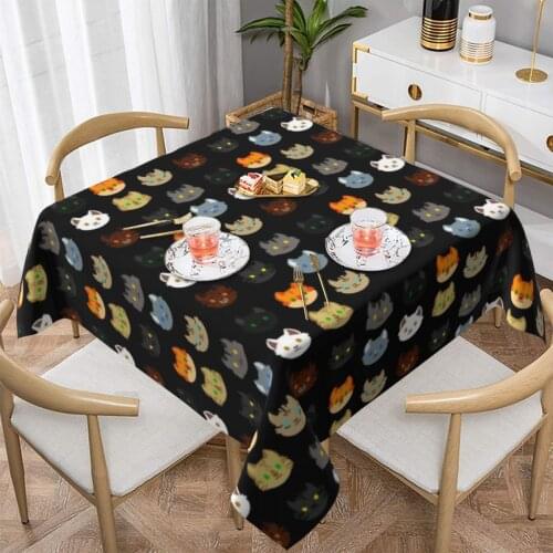 Cat Tablecloth Decoration Picnic Table Cover Decorative Custom Polyester Wholesale Table Cloth