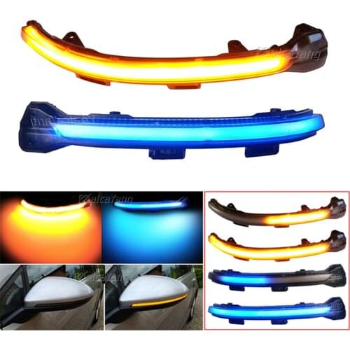 For VW Golf 7 GTI R GTD MK7.5 13-19 Touran MK7 LED Dynamic Turn Signal Blinker Sequential Side Mirror Indicator Light