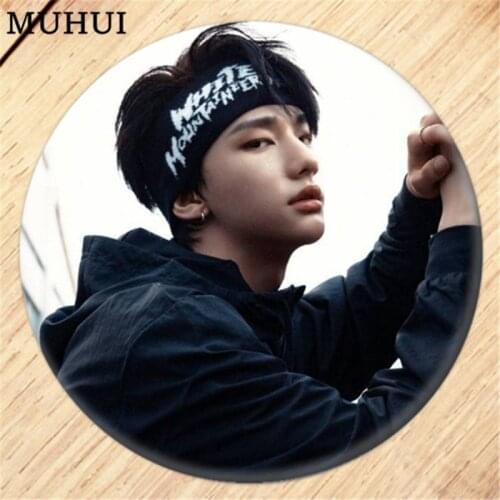 Kpop Stray Kids BANG CHAN LEE FELIX Brooch Pin Badges For Clothes Backpack Decoration Jewelry B149