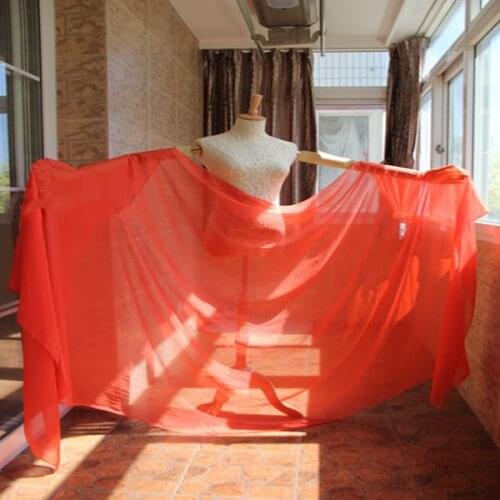Pretty orange color real silk material bellydancing Veil 2.5m L x 1.14m W nice Orange bellydance Veils