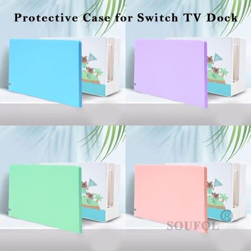 Dropshipping TV Dock Faceplate Front Protector Case Charging Base Cover Shell For Nintendo Switch Console TV Dock Case