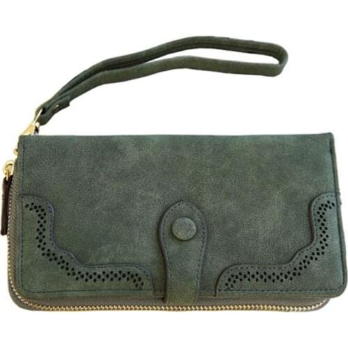 8PCS / LOT New Fashion Long Womens Purse Leather Female Wallet Phone Handbag Zipper Hasp Clutch Wallet for Women