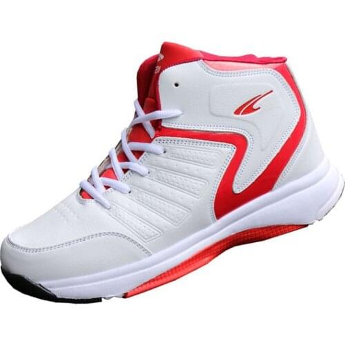 Man High-Top Basketball Shoes Men Cushioning Light Basketball Sneakers Anti-Skid Breathable Outdoor Sports Training Shoes D0558