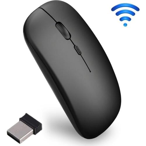 Wireless Mouse Bluetooth Mouse Computer Gaming Mouse 1600 DPI 2.4Ghz Ultra-thin Ergonomic Portable Mice for Computer/PC