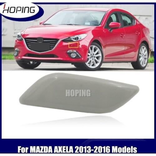 Hoping Front Headlight Headlamp Washer Nozzle Cover Cap For Mazda 3 Axela 2013 2014 2015 2016 None Painted