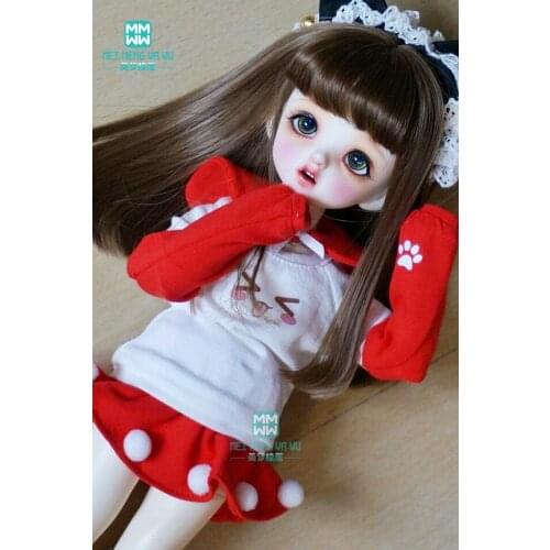 BJD doll clothes fit 30cm 1/6 BJD dolls fashion sweatshirt four-piece suit