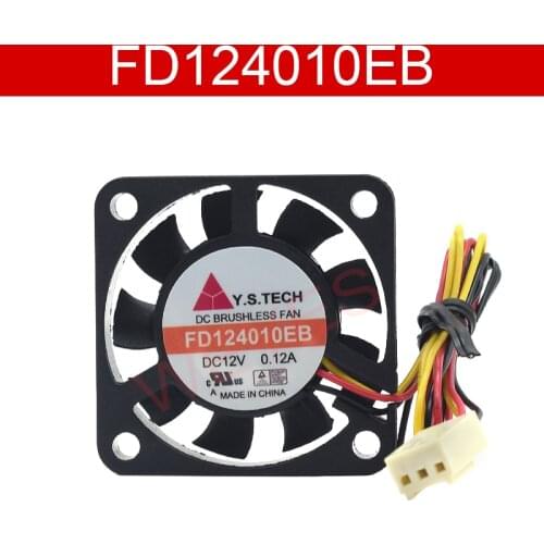 Original For 4CM FD124010EB 4010 0.12A 12V server Three Lines Cooling fan