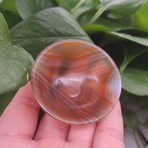 1pcs 5-6cm Natural crystal agate bowl agate Ashtray crystal ashtray home decoration stones and minerals Healing crystals