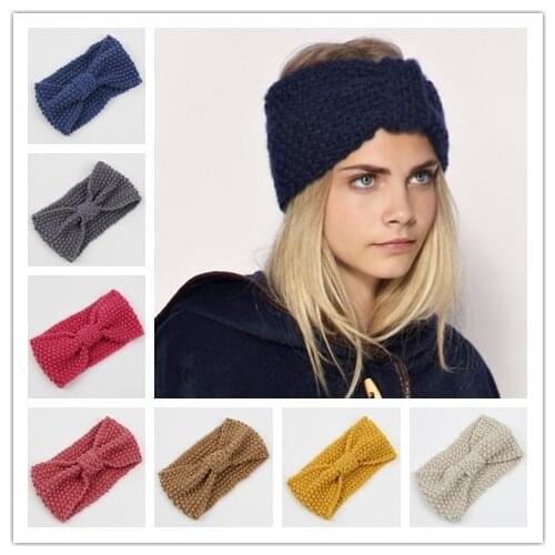 Winter Knitted Women Turban Headband Hair Head Band Wrap Accessories For Women Girls Hair Ornaments Scrunchy Headdress Headwear