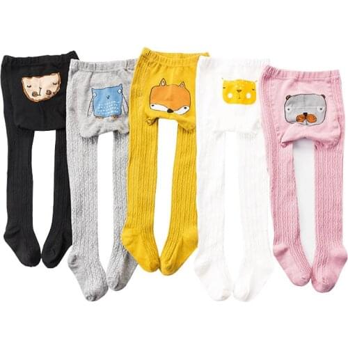 PP Baby Tights Cotton Children Pantyhose Cartoon Kids Stockings Boys Girls Baby Tights 1-8T Toddler Stockings Clothing