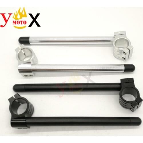 7/8" 22mm CNC Handlebar Clip Ons 31 32 33 35 36 37 38 39 40 41 43 45 46 48 50 51 52 53 54 55 MM for Honda Suzuki Kawasaki Racing