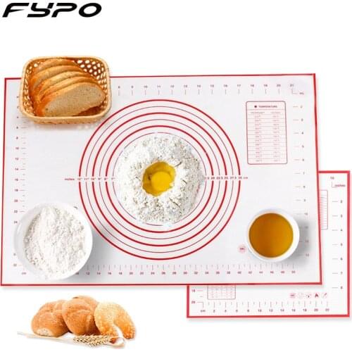 Fypo Silicone Baking Mat Pastry Pizza Dough Maker Pastry Kitchen Gadgets Cooking Tools Utensils Bakeware Accessories Supplies