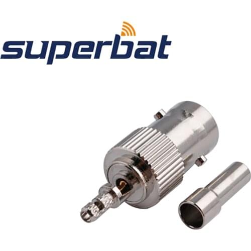 Superbat 10pcs BNC Jack Female Crimp RF Coaxial Connector for Cable RG316,RG174,RG188,LMR100