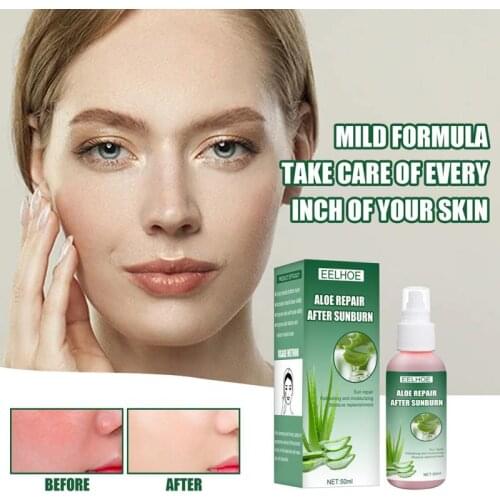 Aloe Vera Toner Spray Repair Sensitive Skin Improve Rough Skin Aloe Vera Extract Water Moisturizing Sooth Skin Face Care TSLM1