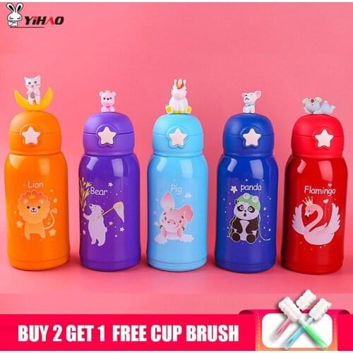 Yihao 550ml High Quality Kid Cartoon Vacuum Flasks Thermoses Cup 316 Stainless Steel Portable Bottle Thermal Vacuum Thermosmug