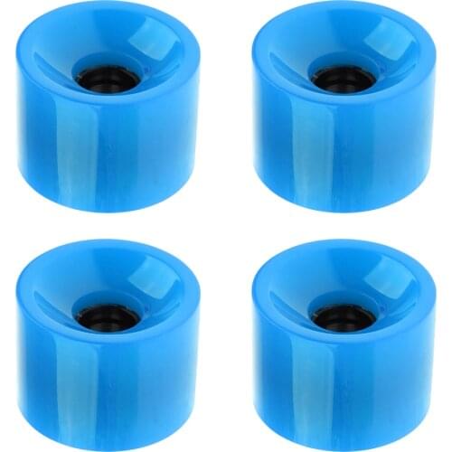 4pcs Replacement 70 X 51mm Skateboard Mini Cruiser PU Wheel Longboard Parts