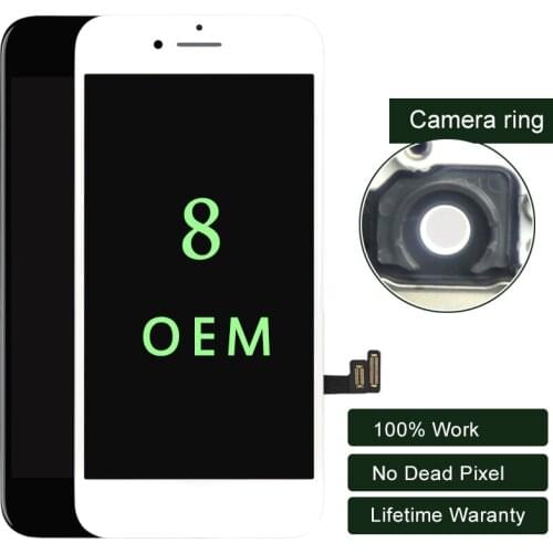 Premium 2PCS For iPhone 8 LCD Display OEM Touch Screen Digitizer With 3D Touch LCD Assembly For iphone Screen 8G Black&White