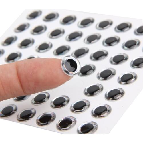 100PCS 3D Holographic Fishing Lure Eyes, Soft Molded Fly Tying, Jig, Lure Baits Making DIY Fishing Accessories, 3/5/7/12/16/20mm