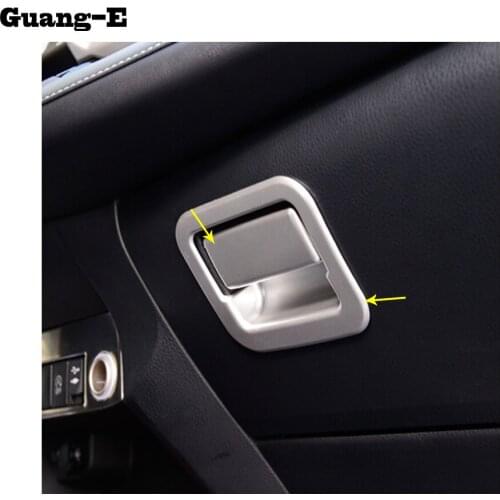 Top Quality For Toyota RAV4 2016 2017 2018 ABS Chrome Glove Store Box Handle Buckle Cover Trim Auto Accessories Car Styling 2pcs