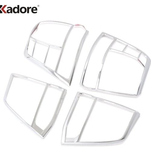 Rear Light Lamp Cover Trim For Toyota Land Cruiser J200 LC200 2008 2009 2010 2011 Chrome Tail Light Frame Trims Car Styling 4pcs