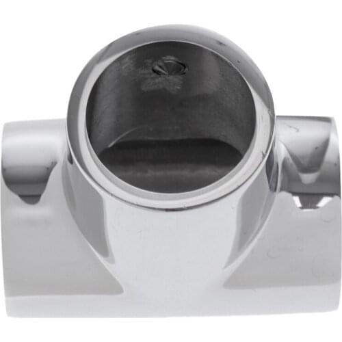 4pcs Polished Boat Yacht Deck Hand Rail 25mm Tee Fittings - Marine Grade 316 Stainless Steel