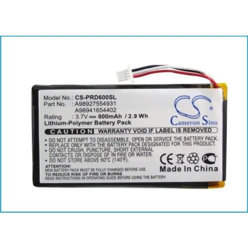 Cameron Sino 800mAh Battery A98927554931, A98941654402 for Sony PRS-600, PRS-600/BC, PRS-600/RC