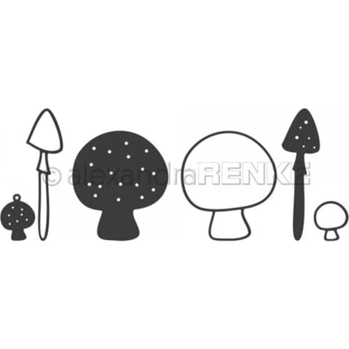 CH 2020 New Round mushroom Metal cutting dies stencil Greeting Card Decoration DIY Scrapbooking Scrapbook Paper Photo Album