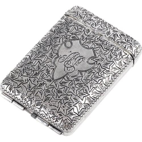 Portable Hand-carved Retro Metal Cigarette Case for 14 Cigarettes Peaky Blinders Shelby Same Style Cigarette Box Smoking Tools