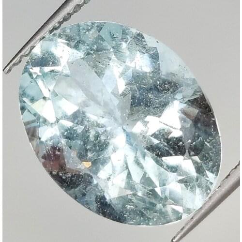 6.65ct Aquamarine oval cut 14.5x11.0mm