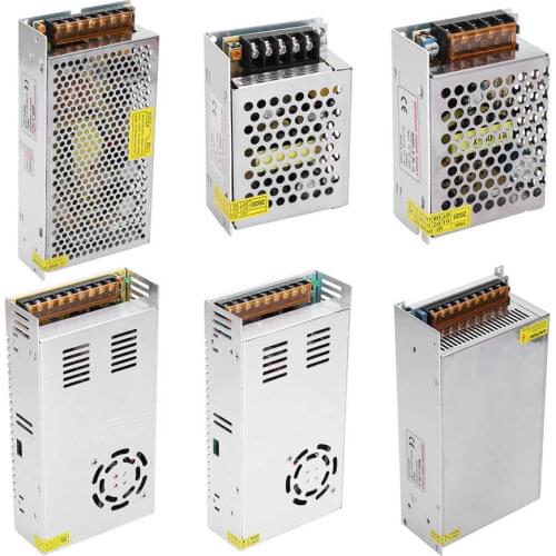 DC 12V Switch Power Supply Driver Adapter Aluminum Alloy LED Screen Light Bar For 3D Printer Low DC Ripple