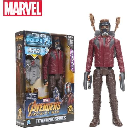 30cm Electronic Marvel Toys Avengers 3 Infinity War Titan Hero Power FX Star-Lord Black Widow PVC Action Figure Superhero Toy