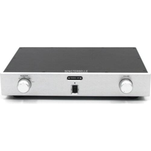 Finished Hifi preamplifier PASS 1.7 Field effect transistor full balance preamplifier base on Perth circuit