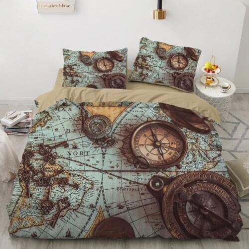 Luxury 3D Bedding set Europe Queen King Double 240x220 Duvet cover set Bed linen Comfortable Blanket/Quilt cover Bed Set compass