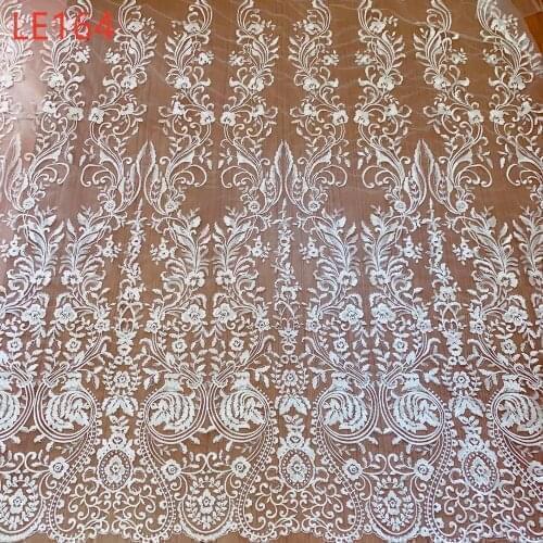2020 latest French Nigeria sequin lace high quality lace wedding bridal wedding evening dress fabric LE164
