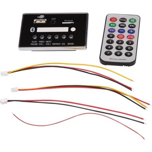 MP3 Decoder,DC5V-12V Bluetooth 5.0 MP3 Audio Decoder Board Module Supports MP3/USB /TF /LINE IN / FM Decoder Board