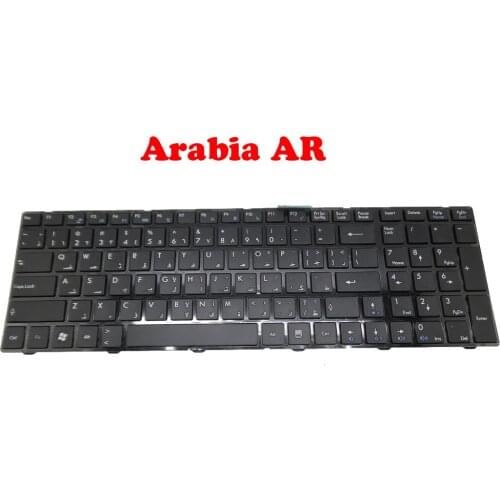 New AR JP FS CZ Keyboard For MSI CR620 A6200 CR720 V111922AK1 S1N-3EBE251-SA0 AR S1N-3EAR221-SA0 S1N-3EKS201-SA0 S1N-3RBR221-SA0